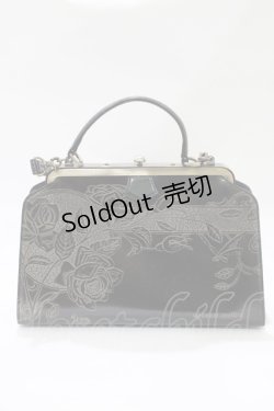 画像2: Jean Paul GAULTIER / ニューローズがま口ドクターバッグ  ブラック H-25-10-23-1056-GO-BG-KB-ZH