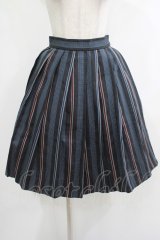 Jane Marple Dans Le Salon / レジメンタルタックスカート  グレー H-25-10-23-1006-JM-SK-KB-ZH