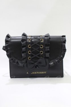 画像2: ATELIER PIERROT / Enchanted Corset Bag  ブラック H-25-10-23-1057-EL-BG-KB-ZH
