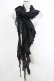 画像1: OZZ ANGELO / ストール  黒 H-25-10-23-1061-OO-ZA-KB-ZH (1)