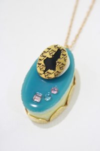 Q-pot. / アリスのプチケーキネックレス  ブルー H-25-10-23-1062-QP-AC-KB-ZH