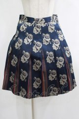 Jane Marple Dans Le Salon / ローズジャガードタックスカート  ネイビー H-25-10-23-1007-JM-SK-KB-ZH