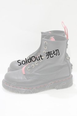 画像2: Dr.Martens （Getta Grip） / YOTR 8 EYE BOOT UK3(約22cm) ブラック×ポピーレッド H-25-10-23-1070-PU-SH-KB-ZH