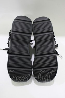 画像4: YOSUKE / フリルスニーカー 23.5cm ブラック H-25-10-23-1071-PU-SH-KB-ZH