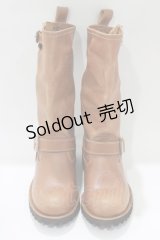 YOSUKE / ミドル丈エンジニアブーツ 22.5cm ブラウン H-25-10-23-1075-PU-SH-KB-ZH