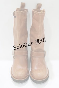 画像1: YOSUKE / ミドル丈エンジニアブーツ 22.5cm ブラウン H-25-10-23-1075-PU-SH-KB-ZH