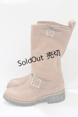 画像2: YOSUKE / ミドル丈エンジニアブーツ 22.5cm ブラウン H-25-10-23-1075-PU-SH-KB-ZH