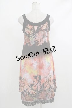 画像3: Ozz oneste / プリントプリーツノースリーブワンピース  黒 H-25-10-23-1012-OO-OP-KB-ZH