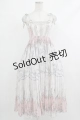 OZZ ANGELO / プリーツロングキャミワンピース  オフグレー H-25-10-23-1002-OO-OP-KB-ZH