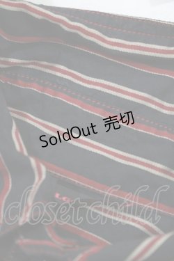 画像5: ALGONQUINS / ストライプフリルシャツワンピース F 黒 H-25-10-23-1014-AL-OP-KB-ZH