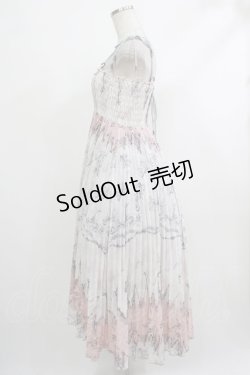 画像2: OZZ ANGELO / プリーツロングキャミワンピース  オフグレー H-25-10-23-1002-OO-OP-KB-ZH