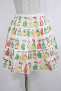 Jane Marple / Fruit Candyティアードスカート  アイボリー H-25-10-23-1019-JM-SK-KB-ZH