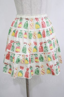 画像1: Jane Marple / Fruit Candyティアードスカート  アイボリー H-25-10-23-1019-JM-SK-KB-ZH