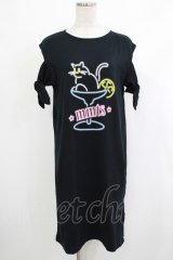 mmts / ネオンワンピース  ブラック H-25-10-23-1023-PU-OP-KB-ZH