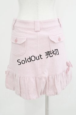 画像3: Emily Temple cute / サイドリボンヘリンボーンスカート  ピンク H-25-10-23-1024-ET-SK-KB-ZH