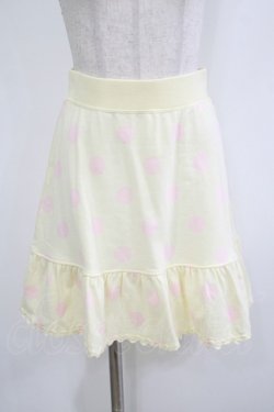 画像1: Emily Temple cute / ドットスカート  アイボリー×ピンク H-25-10-23-1025-ET-SK-KB-ZH
