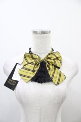 ATELIER PIERROT / ハリー・ポッター レースフリルリボンタイ  ハッフルパフ（イエロー） H-25-10-23-2004-EL-ZA-KB-ZH