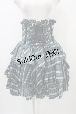 画像1: ATELIER PIERROT / ハリー・ポッター フリルコルセットスカート  スリザリン（グリーン） H-25-10-23-2002-EL-SK-KB-ZH