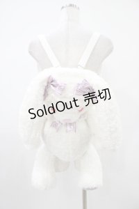 BABY,THE STARS SHINE BRIGHT / うさくみゃリュック  オフ白/ラベンダー H-25-10-24-1001-BA-BG-NS-ZH