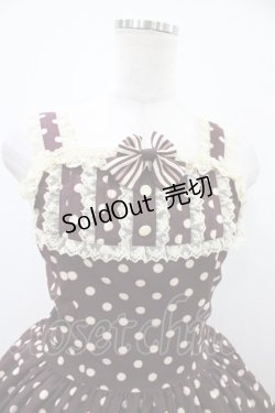 画像4: Innocent World / 水玉ヨークジャンパースカート L ボルドー H-25-10-24-1031-IW-OP-NS-ZH