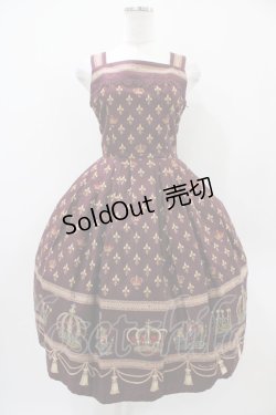 画像1: Innocent World / グラツィアクラウンジャンパースカート(ロング) M ボルドー H-25-10-24-1032-IW-OP-NS-ZH