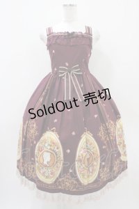 Innocent World / 花の女神フローラハイウエストジャンパースカート M ボルドー H-25-10-24-1033-IW-OP-NS-ZH