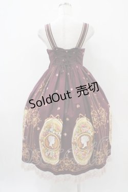 画像2: Innocent World / 花の女神フローラハイウエストジャンパースカート M ボルドー H-25-10-24-1033-IW-OP-NS-ZH