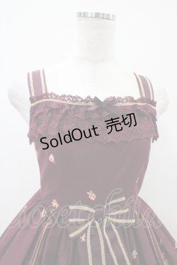 画像4: Innocent World / 花の女神フローラハイウエストジャンパースカート M ボルドー H-25-10-24-1033-IW-OP-NS-ZH