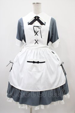画像1: Nana Riot(海外ロリータブランド) / Edwardメイド ワンピースセット XL ブルー H-25-10-24-1037-0-OP-NS-ZH