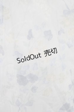 画像3: axes femme / スイートピー柄チュールワンピース M サックス H-25-10-24-1039-AX-OP-NS-ZH