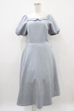 画像1: an another angelus / ライン使いマリンフレアーワンピース Free L/BLUE H-25-10-24-1040-CA-OP-NS-ZH