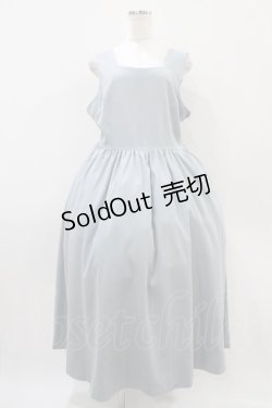 画像1: DearMyLoveRose / バックリボンドレスロングジャンスカ 3L サックス H-25-10-24-1042-EL-OP-NS-ZH