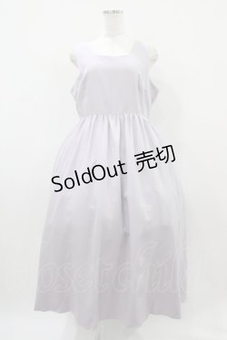 画像1: DearMyLoveRose / バックリボンドレスロングジャンスカ 3L ラベンダー H-25-10-24-1044-EL-OP-NS-ZH