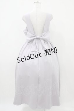 画像2: DearMyLoveRose / バックリボンドレスロングジャンスカ 3L ラベンダー H-25-10-24-1044-EL-OP-NS-ZH