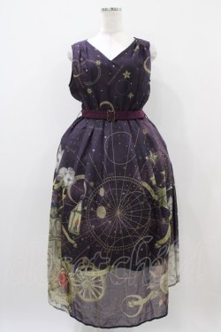 画像1: axes femme / タロットカードモチーフワンピース M パープル H-25-10-24-1046-AX-OP-NS-ZH