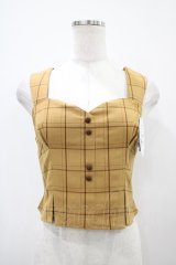 an another angelus / チェック柄ビスチェ Free BEIGE H-25-10-24-1053-CA-TO-NS-ZH