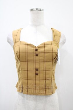 画像1: an another angelus / チェック柄ビスチェ Free BEIGE H-25-10-24-1053-CA-TO-NS-ZH