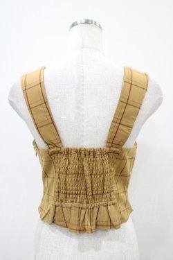 画像2: an another angelus / チェック柄ビスチェ Free BEIGE H-25-10-24-1053-CA-TO-NS-ZH