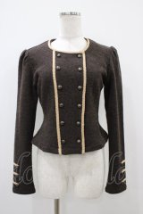 Innocent World / ナポレオンニットジャケット M ショコラ H-25-10-24-1057-IW-JA-NS-ZH