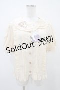 Kint 猫洋装（海外ロリータブランド） / トランプ刺繍ブラウス L 生成り H-25-10-24-1059-0-BL-NS-ZH