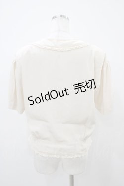 画像2: PINK HOUSE / ピンタックリボンブラウス Free 生成り H-25-10-24-1060-LO-BL-NS-ZH