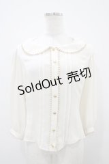 Innocent World / ハートボタンブラウス M 生成り/ゴールド H-25-10-24-1063-IW-BL-NS-ZH