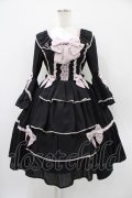 axes femme kawaii / メアリー姫袖ドレス M ブラック H-25-10-24-1023-AX-OP-NS-ZH