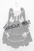 axes femme kawaii / メアリー姫袖ドレス M ブラック H-25-10-24-1023-AX-OP-NS-ZH