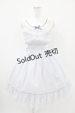 画像1: Innocent World / シャロンジャンパースカート Free オフ/ブルー H-25-10-24-1025-IW-OP-NS-ZH