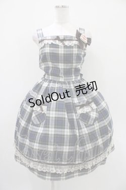 画像1: Innocent World / ティータイムジャンパースカート Free ネイビー H-25-10-24-1026-IW-OP-NS-ZH