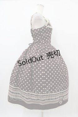 画像3: Innocent World / 水玉ヨークジャンパースカート L ボルドー H-25-10-24-1031-IW-OP-NS-ZH