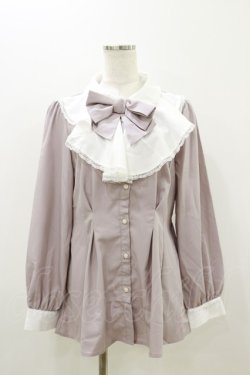 画像1: LOLITAその他 / Le Temps Calme/ラッフルフリルブラウス LL ピンク H-25-10-25-037-LO-BL-NS-ZH