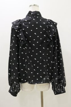 画像2: LOLITAその他 / CASSE/ハートドットブラウス L ブラック H-25-10-25-039-LO-BL-NS-ZH