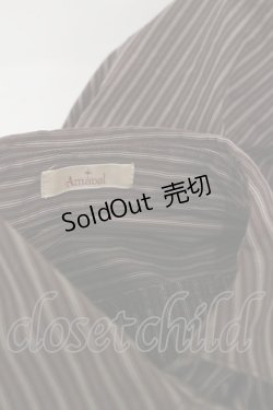 画像4: Amavel / ホルン付ストライプリボンタイブラウス Free ブラウン H-25-10-25-044-CA-BL-NS-ZH